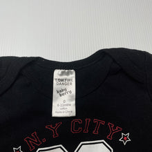 Load image into Gallery viewer, Boys Baby Berry, black cotton bodysuit / romper, FUC, size 0,  