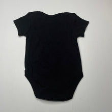 Load image into Gallery viewer, Boys Baby Berry, black cotton bodysuit / romper, FUC, size 0,  