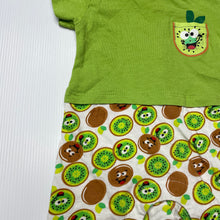 Load image into Gallery viewer, unisex Prenatal, lightweight cotton romper, kiwi fruit, GUC, size 000,  