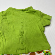 Load image into Gallery viewer, unisex Prenatal, lightweight cotton romper, kiwi fruit, GUC, size 000,  