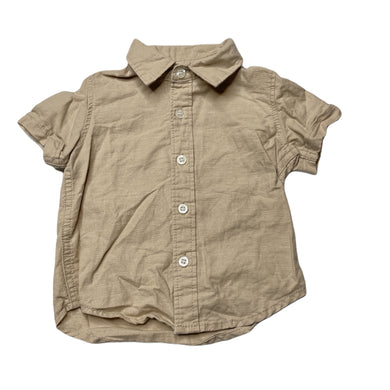 Boys Ollies Place, linen short sleeve shirt, EUC, size 000,  