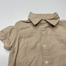 Load image into Gallery viewer, Boys Ollies Place, linen short sleeve shirt, EUC, size 000,  