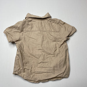Boys Ollies Place, linen short sleeve shirt, EUC, size 000,  