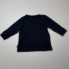 Load image into Gallery viewer, Boys Bonds, navy cotton long sleeve top, wash fade, FUC, size 00,  