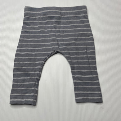 unisex Anko, grey stripe stretchy leggings / bottoms, EUC, size 000,  