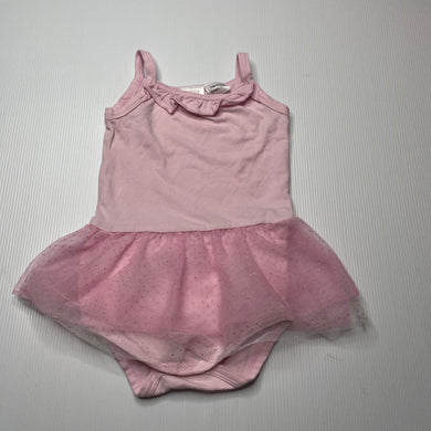 Girls Seed, pink stretchy tutu romper, FUC, size 00,  