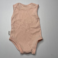 Load image into Gallery viewer, Girls Toshi, pink organic cotton bodysuit / romper, EUC, size 000,  
