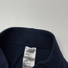 Load image into Gallery viewer, unisex Anko, navy fleece lined pants, elasticated, EUC, size 00,  
