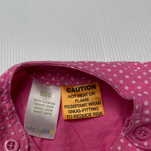 Load image into Gallery viewer, Girls Wee Babes, pink cotton romper, ladybird, FUC, size 000,  