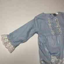 Load image into Gallery viewer, Girls babyZ, cotton lace trim romper dress, NEW, size 0,  