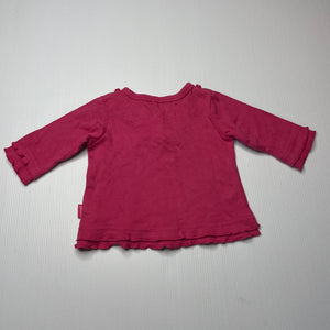 Girls Pumpkin Patch, soft feel cotton long sleeve top, GUC, size 000,  