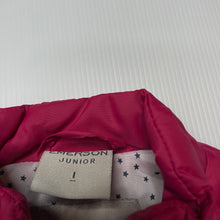 Load image into Gallery viewer, Girls Emerson, pink puffer vest / sleeveless jacket, EUC, size 1,  