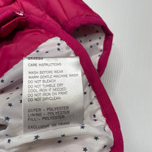 Load image into Gallery viewer, Girls Emerson, pink puffer vest / sleeveless jacket, EUC, size 1,  