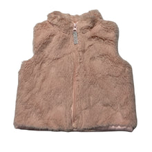 Load image into Gallery viewer, Girls Baby Berry, soft feel faux fur zip up vest, EUC, size 0,  