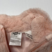 Load image into Gallery viewer, Girls Baby Berry, soft feel faux fur zip up vest, EUC, size 0,  