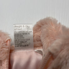 Load image into Gallery viewer, Girls Baby Berry, soft feel faux fur zip up vest, EUC, size 0,  