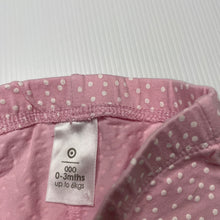 Load image into Gallery viewer, Girls Target, organic cotton blend leggings / bottoms, EUC, size 000,  