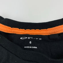 Load image into Gallery viewer, Girls Elite Action Sports, black cotton singlet / tank top, GUC, size 6,  