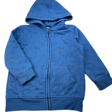 Load image into Gallery viewer, Boys H&amp;T, fleece lined zip hoodie sweater, red marks on front , FUC, size 4,  