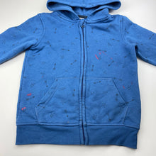 Load image into Gallery viewer, Boys H&amp;T, fleece lined zip hoodie sweater, red marks on front , FUC, size 4,  