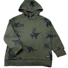 Load image into Gallery viewer, Boys Target, khaki fleece lined hoodie sweater, wash fade, FUC, size 5,  