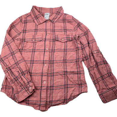 Girls Anko, checked long sleeve shirt, GUC, size 7,  