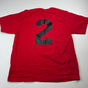 Boys JB's Wear, red cotton t-shirt / top, GUC, size 8,  