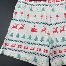 Load image into Gallery viewer, unisex Target, cotton Christmas pyjama shorts, elasticated, EUC, size 6,  