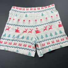 Load image into Gallery viewer, unisex Target, cotton Christmas pyjama shorts, elasticated, EUC, size 6,  