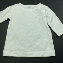 Load image into Gallery viewer, unisex white, cotton long sleeve top, FUC, size 0000,  