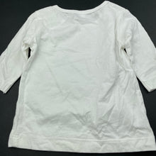 Load image into Gallery viewer, unisex white, cotton long sleeve top, FUC, size 0000,  