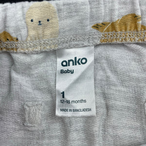 Girls Anko, casual pants, elasticated, GUC, size 1,  