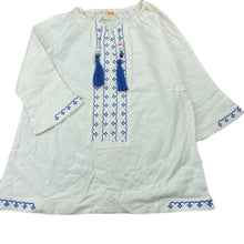 Load image into Gallery viewer, Girls Glasses Deer, embroidered cotton tunic top, L: 48cm, EUC, size 5-6,  