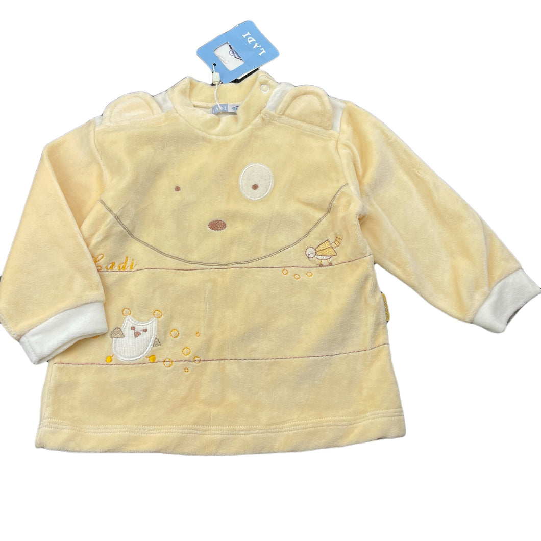 Girls LADI, velour long sleeve top / lightweight sweater, NEW, size 12 months,  