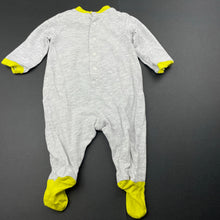 Load image into Gallery viewer, unisex Prenatal, grey marle coverall / romper, elephant, EUC, size 0000,  