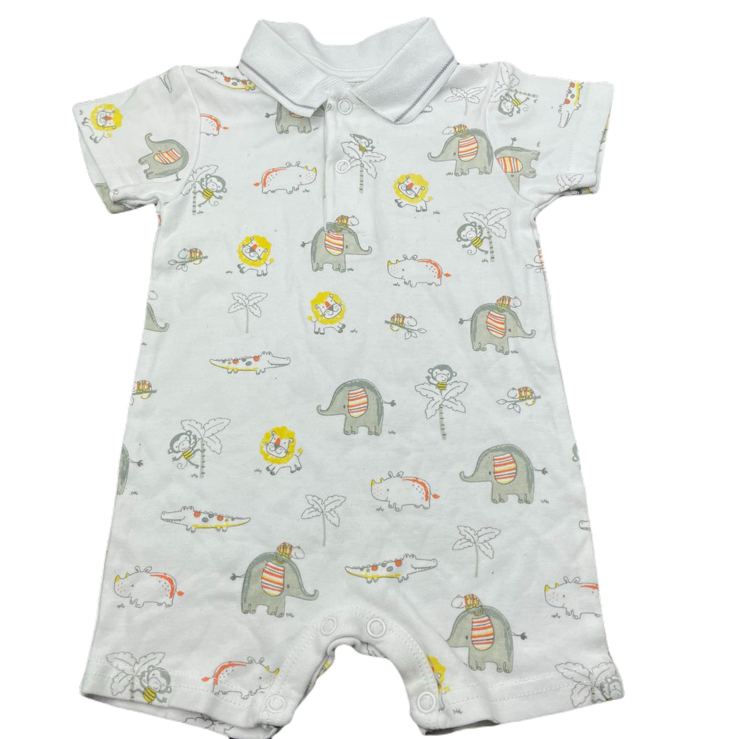 Boys Ollies Place, cotton polo romper, EUC, size 000,  