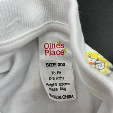 Load image into Gallery viewer, Boys Ollies Place, cotton polo romper, EUC, size 000,  
