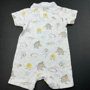 Boys Ollies Place, cotton polo romper, EUC, size 000,  