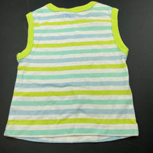 Load image into Gallery viewer, unisex Mix Baby, striped cotton tank top, GUC, size 1,  