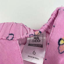 Load image into Gallery viewer, Girls Kids &amp; Co, pink viscose summer dress, light marks, FUC, size 6, L: 60cm