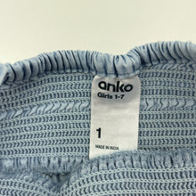 Load image into Gallery viewer, Girls Anko, chambray cotton summer dress, FUC, size 1, L: 46cm