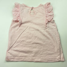 Load image into Gallery viewer, Girls Anko, broderie trim cotton top, GUC, size 1,  