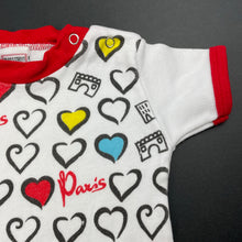 Load image into Gallery viewer, unisex PARIS STREET ART, cotton romper, GUC, size 000,  