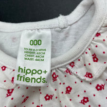 Load image into Gallery viewer, Girls Hippo + Friends, floral cotton top, FUC, size 000,  