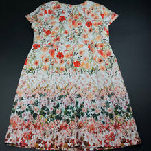 Load image into Gallery viewer, Girls Zara, floral stretch cotton dress, GUC, size 13-14, L: 72cm