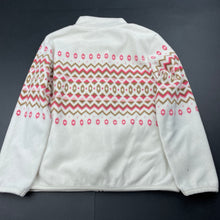 Load image into Gallery viewer, Girls Uniqlo, fleece zip up sweater, marks back right sleeve, FUC, size 6,  