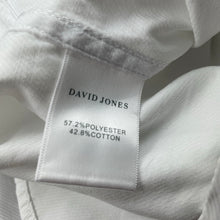 Load image into Gallery viewer, Girls David Jones, white long sleeve shirt, discolouration cuffs, FUC, size 6,  