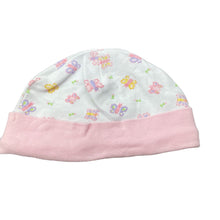 Load image into Gallery viewer, Girls cotton, hat / beanie, butterflies, EUC, size 0000-000,  