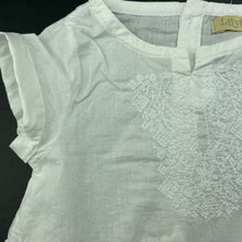Load image into Gallery viewer, Girls Lily &amp; Dan, embroidered lightweight cotton peplum top, EUC, size 0,  