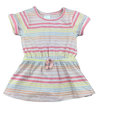 Target pastel stripe casual dress, size 00, Pre-loved